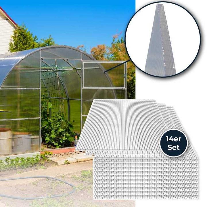 Image du produit Avetoe 14x Hohlkammerstegplatten Polycarbonat