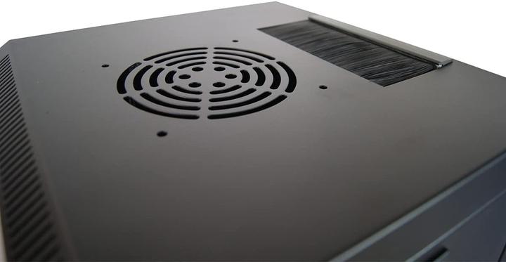 Produktbild Waytex 37483 Mini Network Case 10 Inch 6U Server with Glass Door with Lock Black, Black, Rack (10 Zoll Rack)