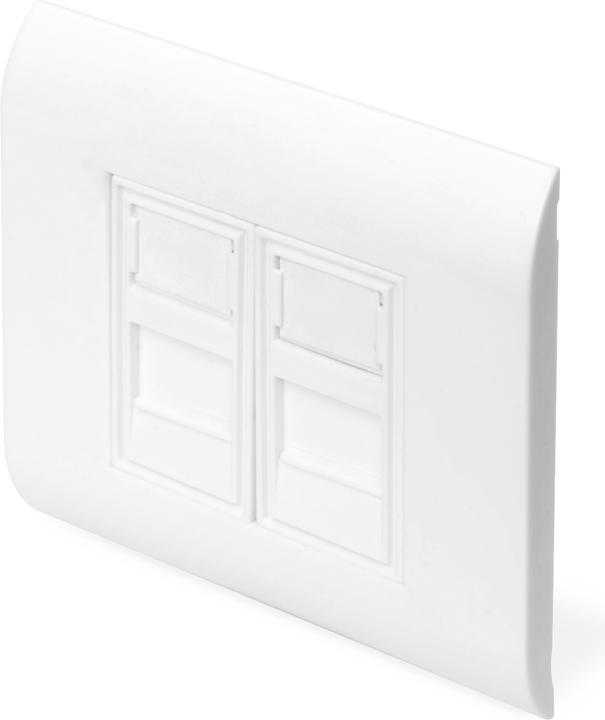 Actual product image Digitus Wallplate for Keystone Modules, Frame 80x80mm, French type