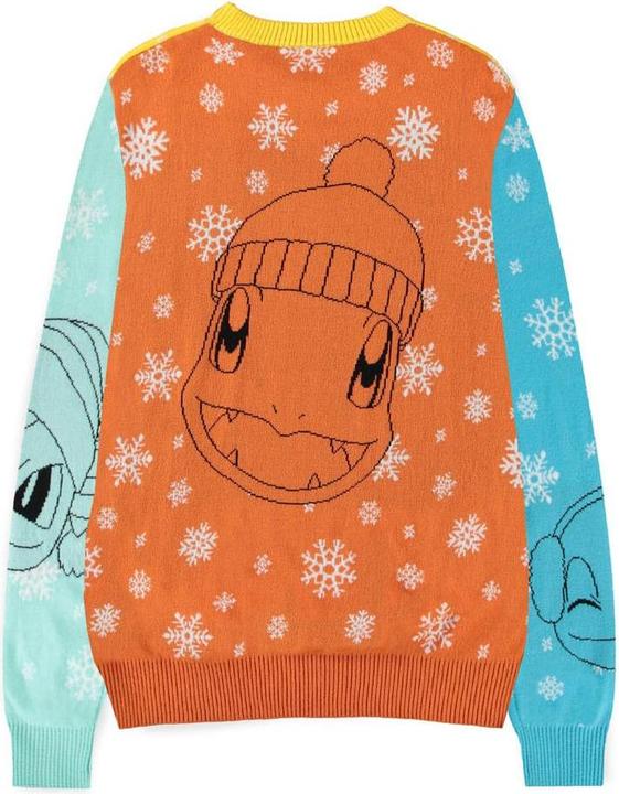 Actual product image Difuzed Pokémon Pullover Pikachu, Bulbasaur, Squirtle & Charmender (Christmas Jumper) Grösse S (S)