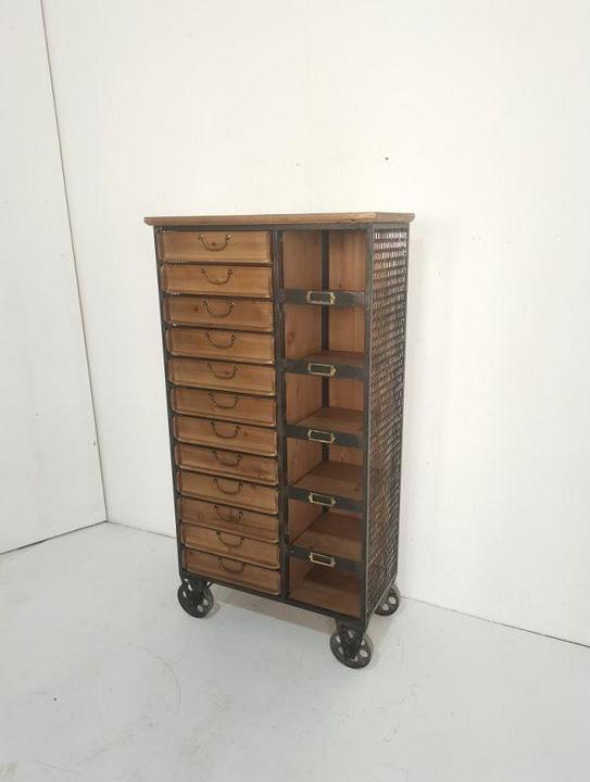 Produktbild Bludeko Kommode Harry auf Rollen (34 x 71.50 x 133.50 cm)