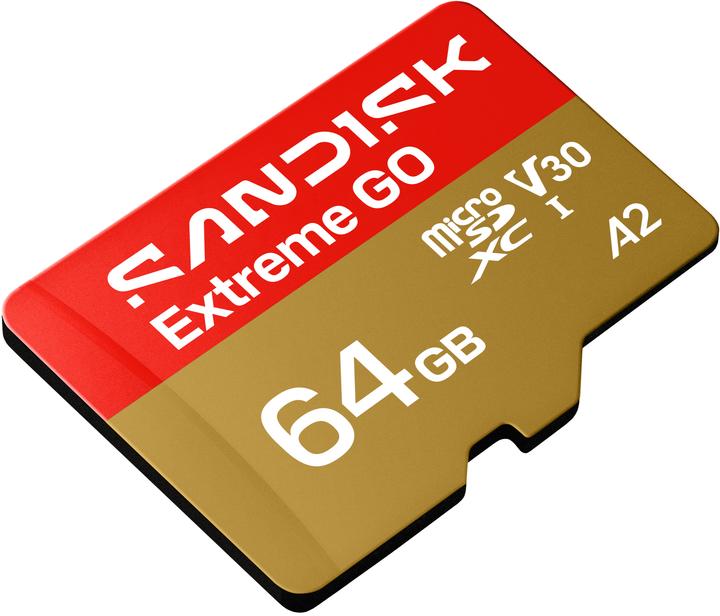 Produktbild SANDISK Extreme MicroSD UHS-I /s (64 GB, microSDXC, U3, UHS-I)