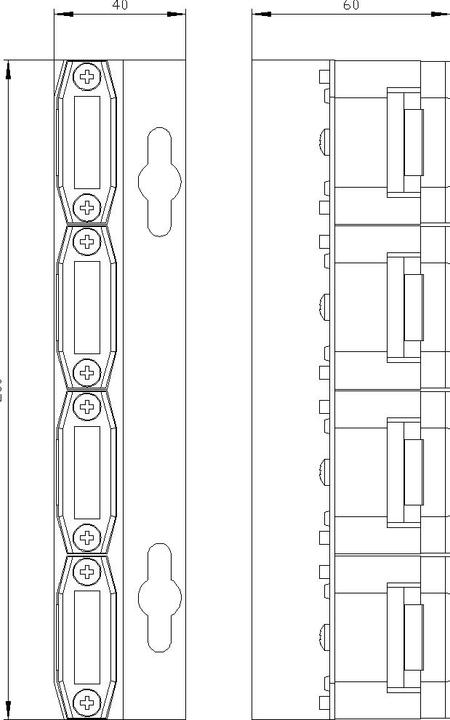 Image du produit Siemens SIEM Support de barres omnibus