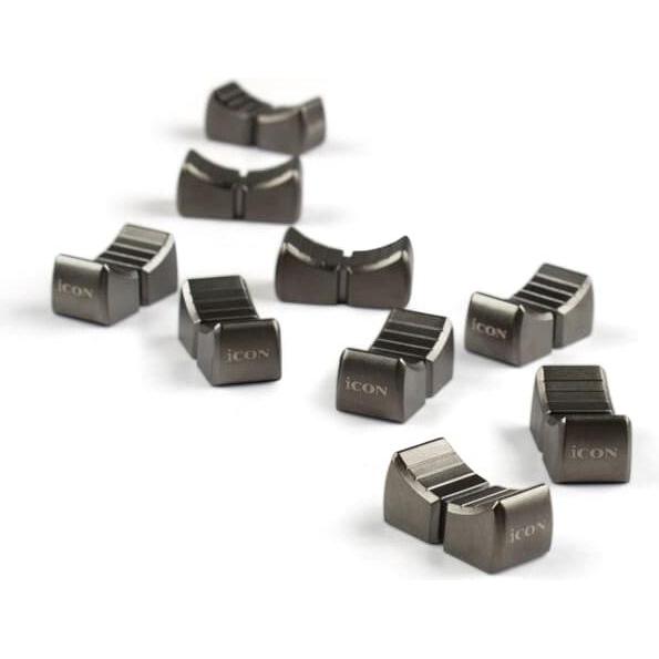 iCON Pro Audio QCon Pro X QPX-MF1 Metal Fader Cap (Set of 9), MIDI Controller
