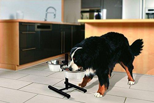 Produktbild Zolux Set of 2 bowls 24.5 cm 2.75l + adjustable stand (275 cl)