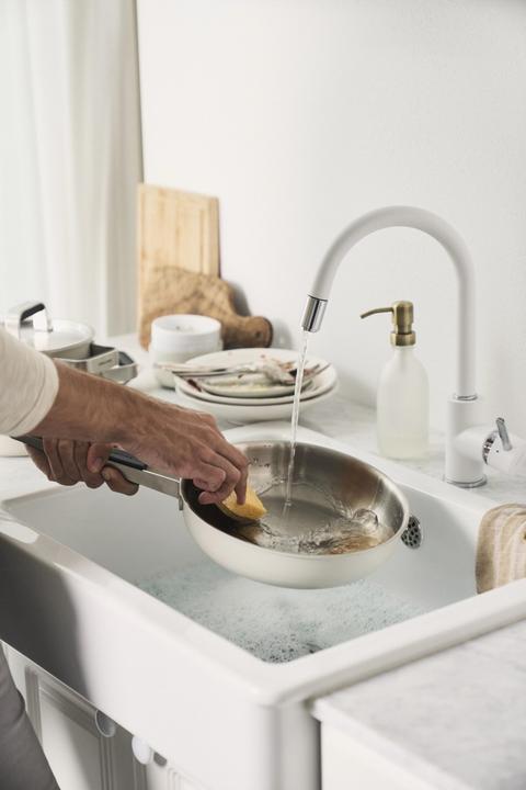 Actual product image Zwilling Pure frying pan 20cm ivory white (20 cm, Frying pan, Stainless steel)
