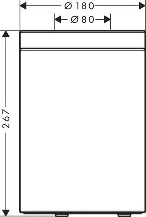 Produktbild Axor Universal Circular Abfalleimer, 42872 (5 l)
