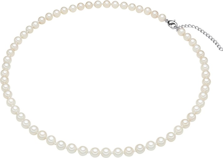 Immagine prodotto Rafaela Donata Catena da donna in argento sterling con perle a conchiglia 45,0 cm di base + 5,0 cm di estensione - (Argento, 50 cm)