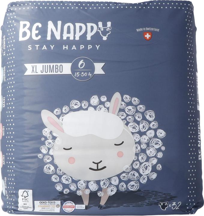 Produktbild Be Nappy Windel (Gr. 6, Tragepack, 32 Stk.)
