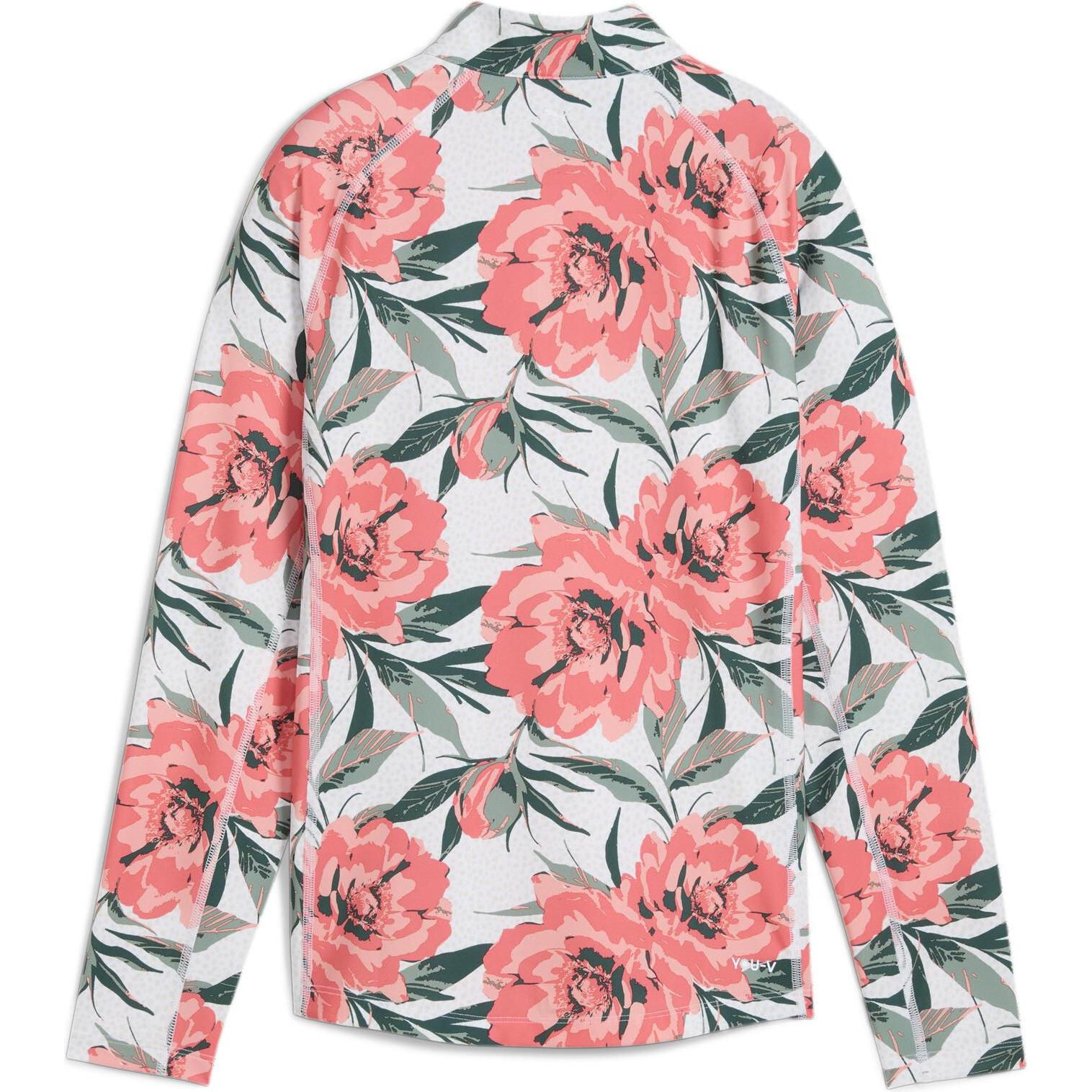 Thumbnail - Puma, Damen, Sportshirt, W YOU-V Beautiful Game 1/4 Zip (S), Weiss, S