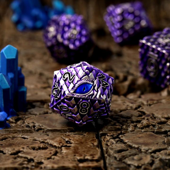 Produktbild Glass Staff Zorvaxius Metal RPG Dice Set