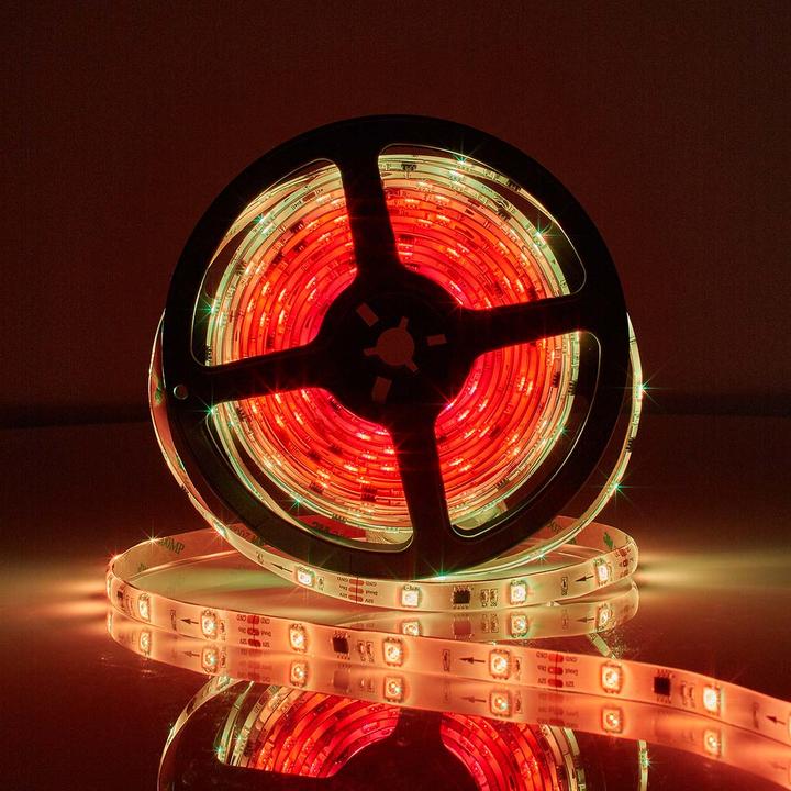 Actual product image Nedis Smartlife Full Color LED Strip WIFILS51CRGB WLAN Multicolour 5000 mm IP65 700 lm (Multicoloured, 500 cm, Indoor)