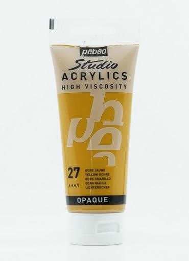 Actual product image Pebeo Studio Acrylics Fine Acrylic (Lights Ochre, 100 ml)