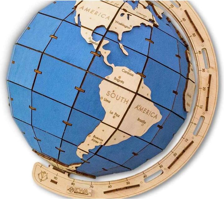 Produktbild Eco Wood Art Globus - 3D Holzbausatz