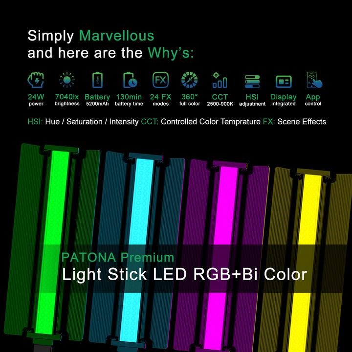 Produktbild Patona LED Schwertleuchte mit App (Stableuchte)