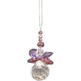 Jojo, Deko Objekt, Suncatcher Engel, violett, 5 cm mit Kristallkugel