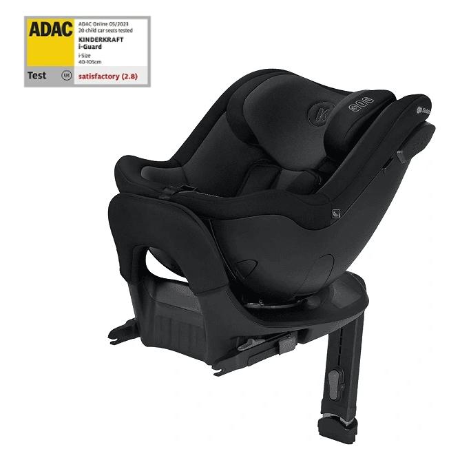 Kinderkraft, Sicurezza Bambino, Autostoel I-Guard Pro - I-Size - 360 Draaibaar Met Isofix - Nero Grafite