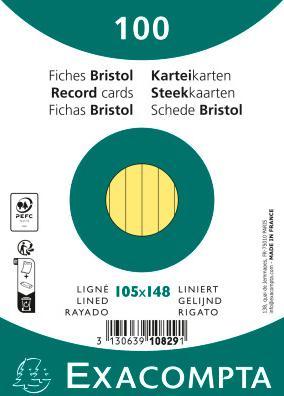 Image du produit Exacompta Fiches (A6, 100x, 205 g/m²)