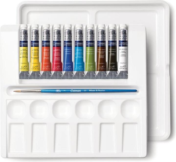 Immagine prodotto Winsor & Newton Cotman watercolour set 10 tubes + brush (8 ml)