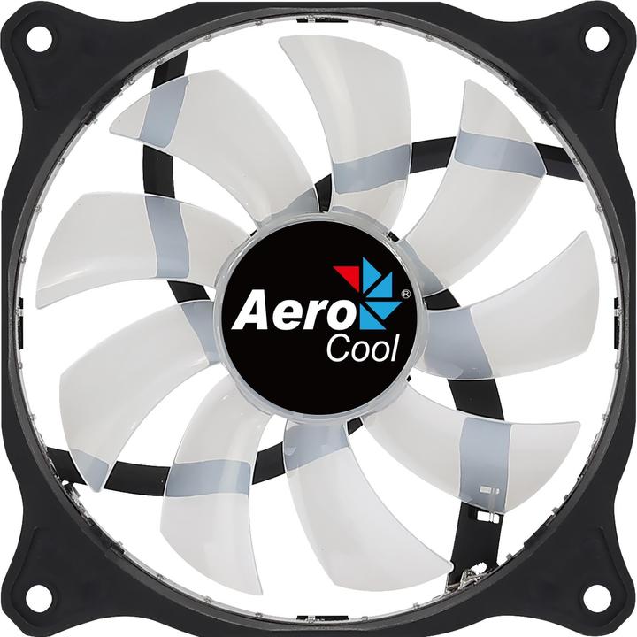 Actual product image AeroCool Cosmo 12 Computer Case Fan 12 cm Black (120 mm, 1 x)