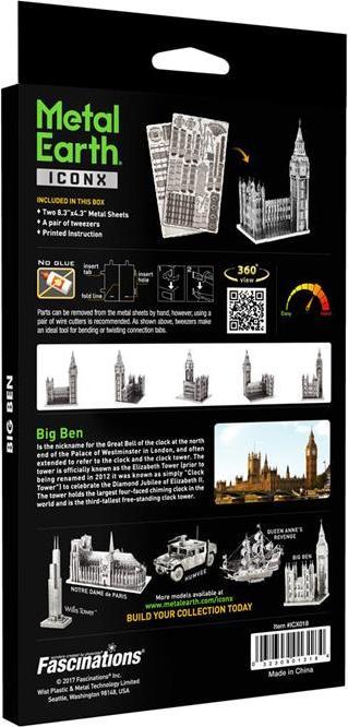 Actual product image Metal Earth Big Ben