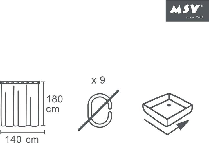 Produktbild spirella Peva (140 x 180 cm)