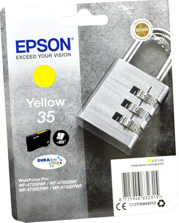 Actual product image Epson 35 DuraBrite Ultra (Y)