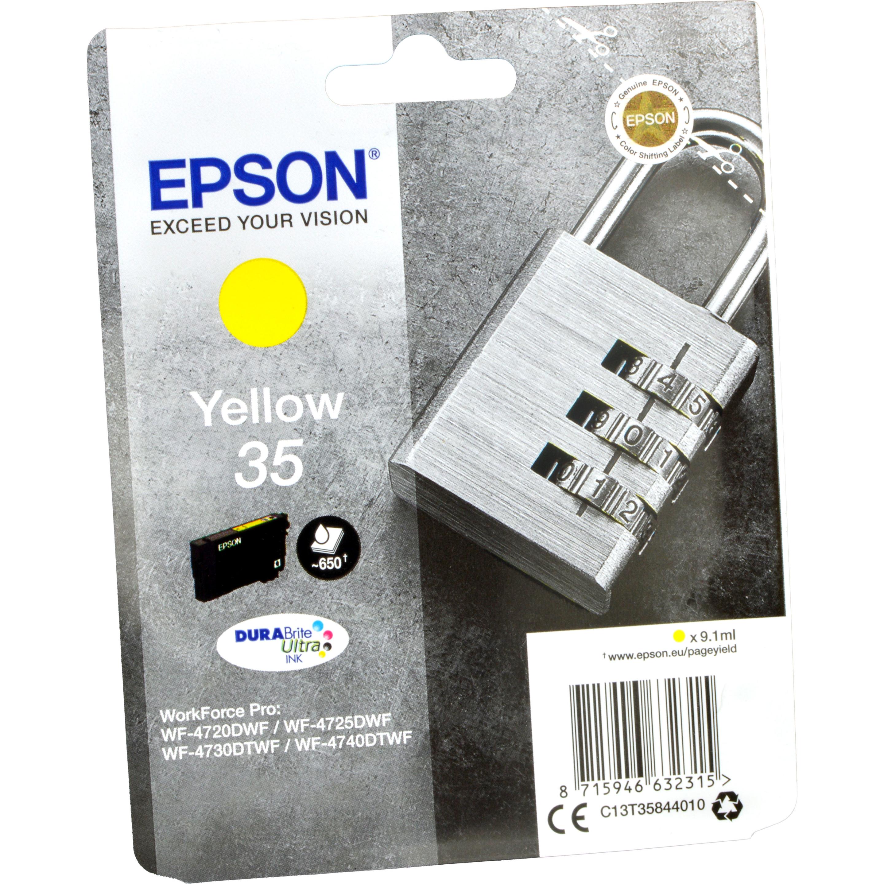 Epson, Druckerpatrone, 35 DuraBrite Ultra (Y)