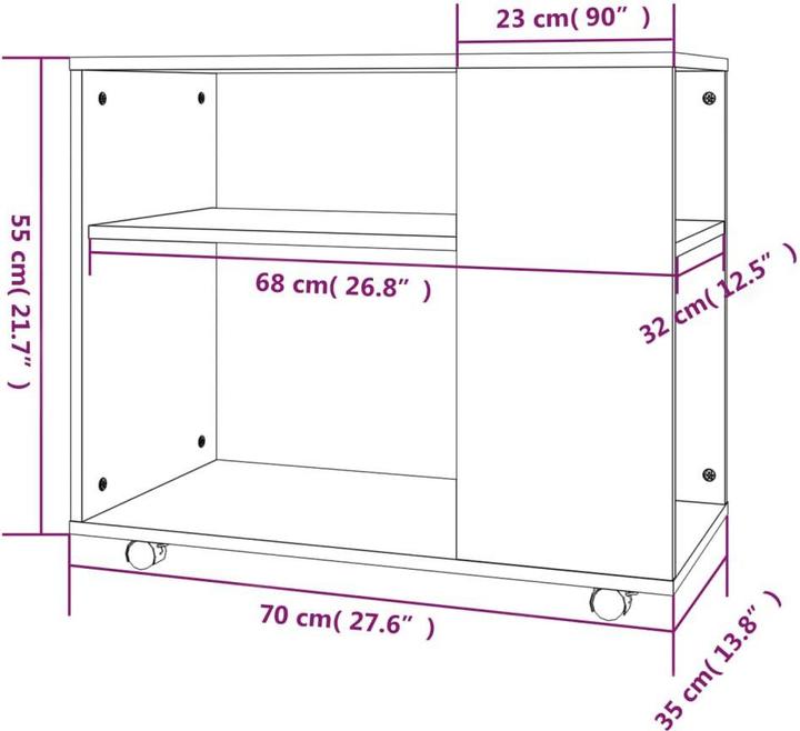 Produktbild vidaXL Ambra (70 x 35 x 55 cm)