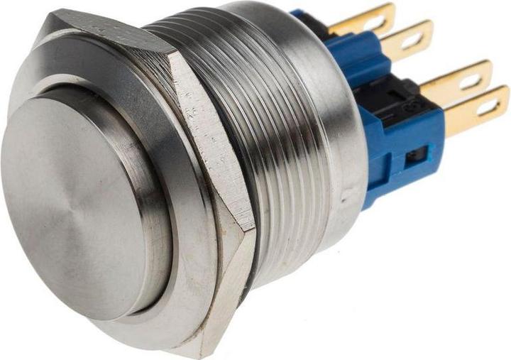 Produktbild RS PRO Switch Pushbutton Stainless Momentary