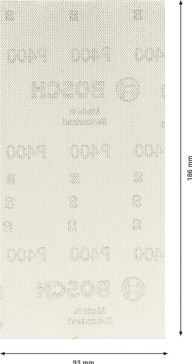 Image du produit Bosch Professional Zubehör EXPERT M480 Filet de ponçage pour ponceuses vibrantes, 93 x 186 mm, G 400, 10 pcs. (400)