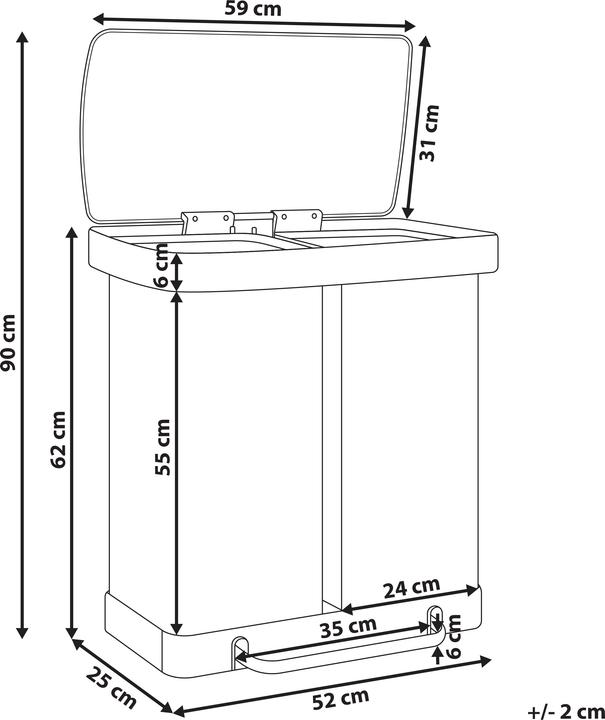Actual product image Beliani Ecosort (60 l)