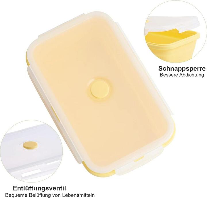 Produktbild König Design Gefrier Dosen Lebensmittel Vorrats Behälter Frischhaltedosen Deckel Faltbar (0.50 l)