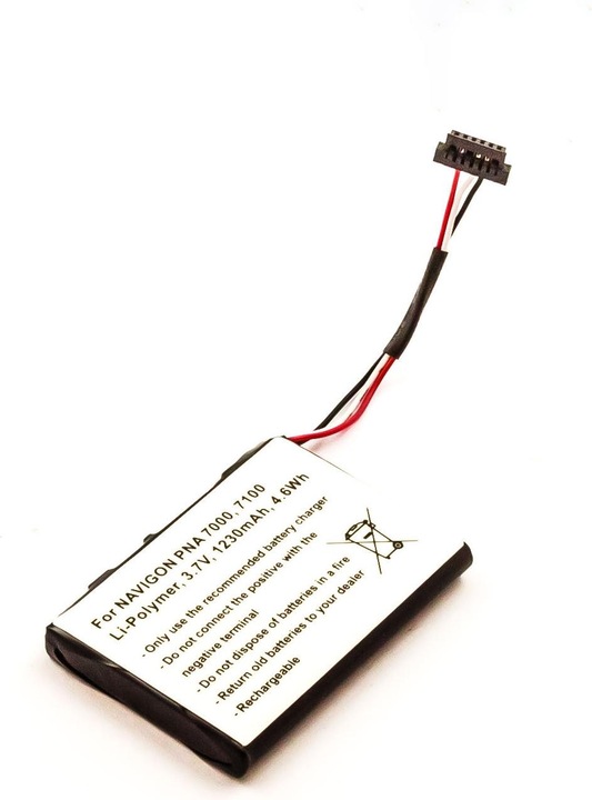 Actual product image AGI Battery compatible with Navigon Transonic PNA 7000T - Battery - 1,230 mAh