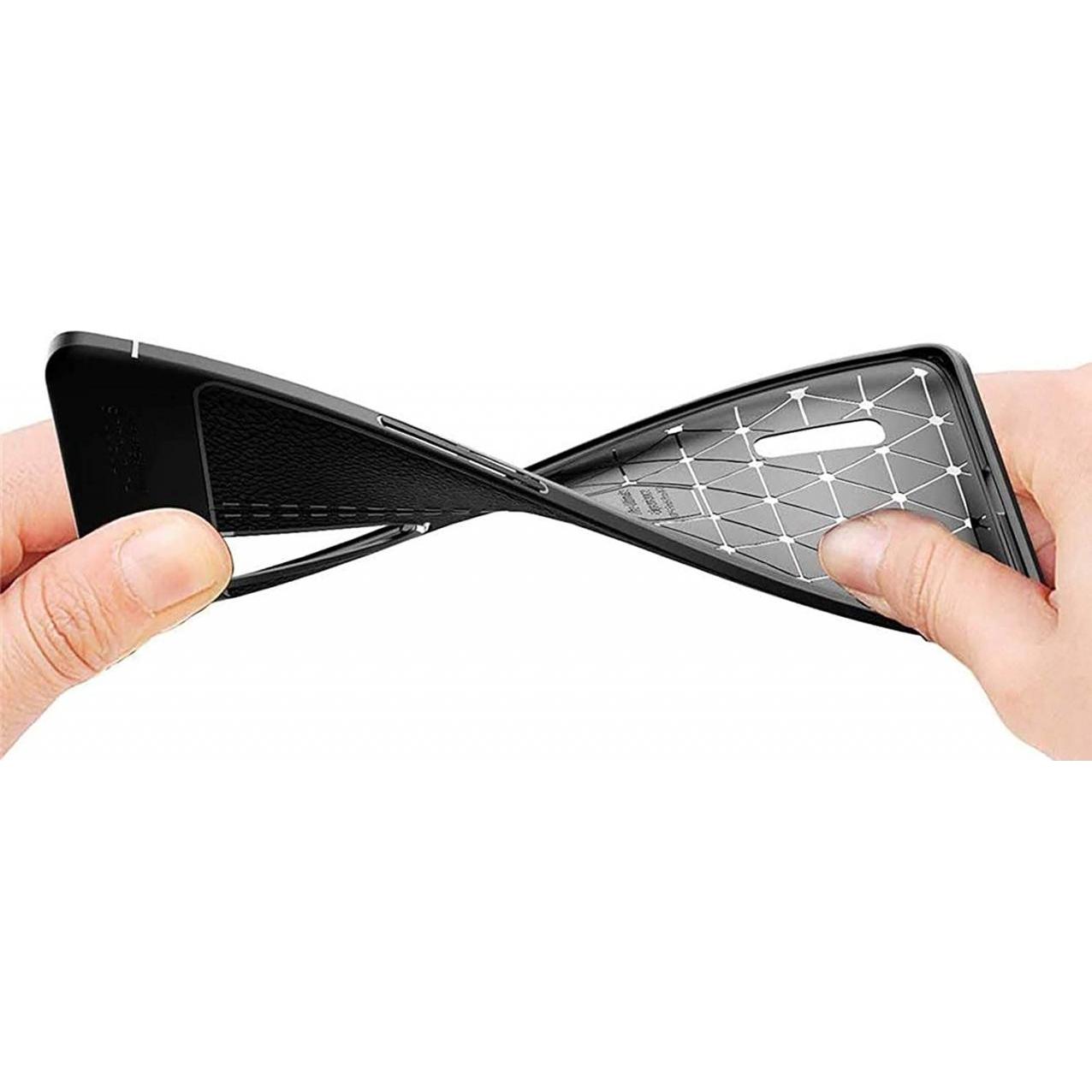 Thumbnail - Screenguard Oppo Find X3 Pro Hülle Leather Design TPU Cover (Oppo Find X3 Pro), Smartphone Hülle, Schwarz