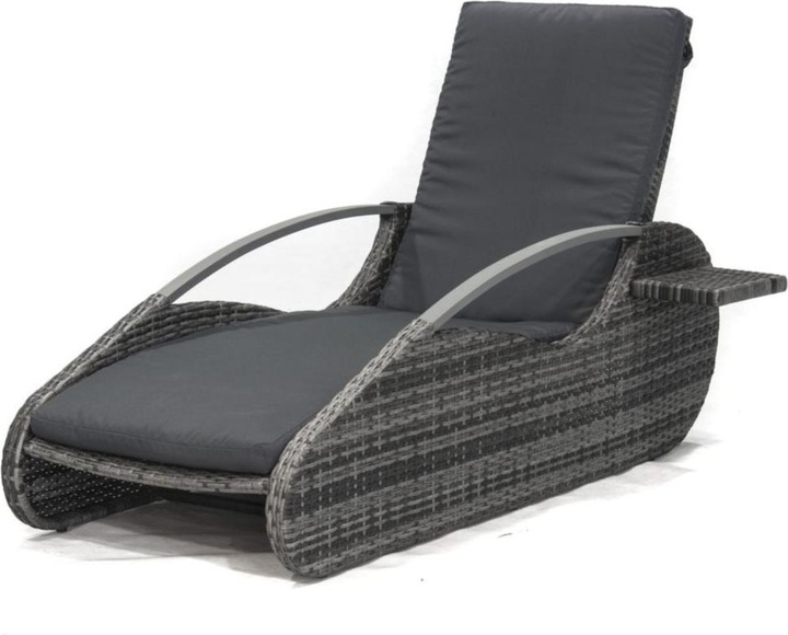 Garden Pleasure Sun lounger Alassio grey (194.50 cm)