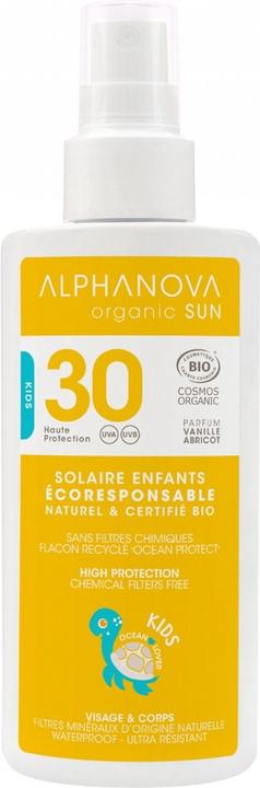 Produktbild Alphanova SUN Spray Kids Bio SPF30 ohne Nanopartikel (Sonnenspray, SPF 30, 125 ml, 500 g)