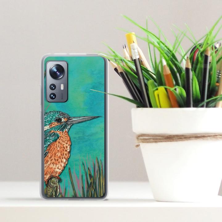 Produktbild DeinDesign Silikon Hülle für Xiaomi 12 5G Handyhülle Case Smartphone Schutzhülle Malerei Tiere Vogel (Xiaomi 12 Pro 5G)