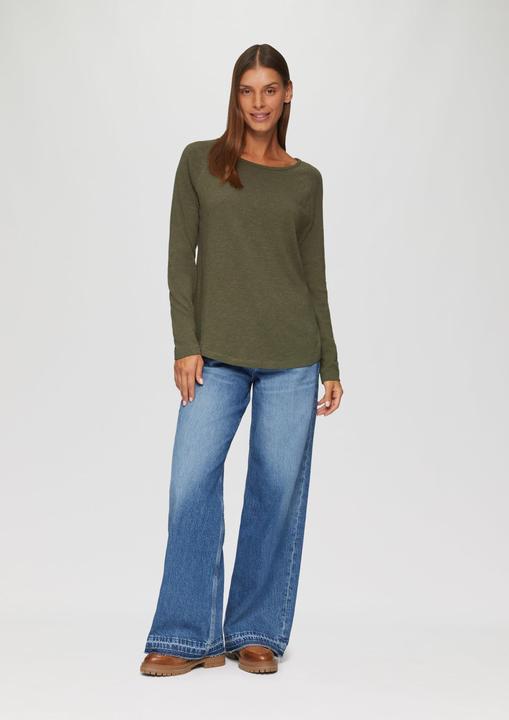 Actual product image S.Oliver T-Shirt Langarmshirt mit Flammgarnstruktur und Raglanärmeln (40)