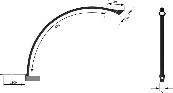 Actual product image Halemeier LED surface mounted lights Miles 12 V (130 lm)