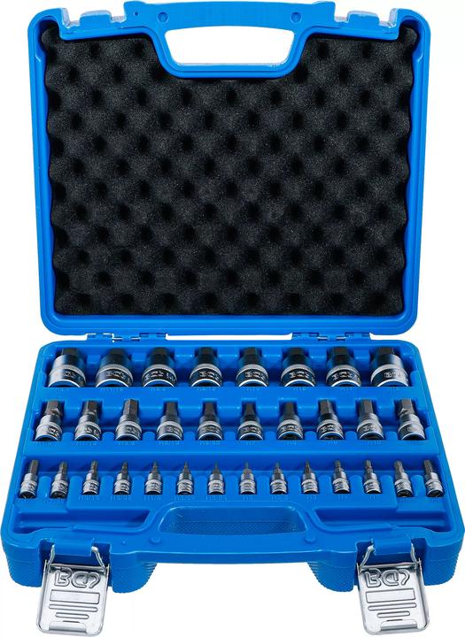 Productafbeelding BGS Bitsleutelset | aandrijfvierkant 6,3 mm (1/4") / 10 mm (3/8") / 12,5 mm (1/2") | binnenzeskant (Inbus)