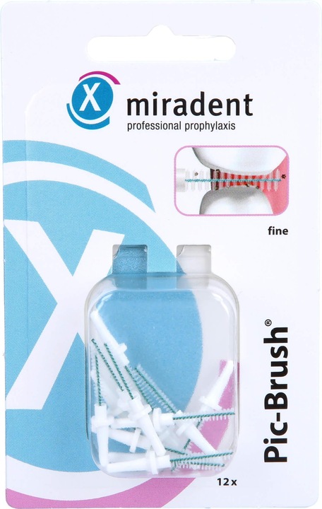 Produktbild Miradent Pic-Brush Refill Ersatzbürsten (12 x)