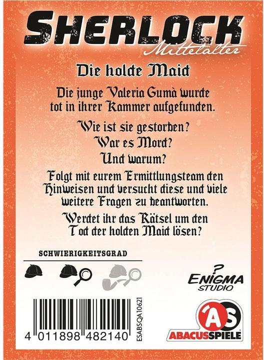 Produktbild Abacus Sherlock Mittelalter Die holde Maid (Deutsch)