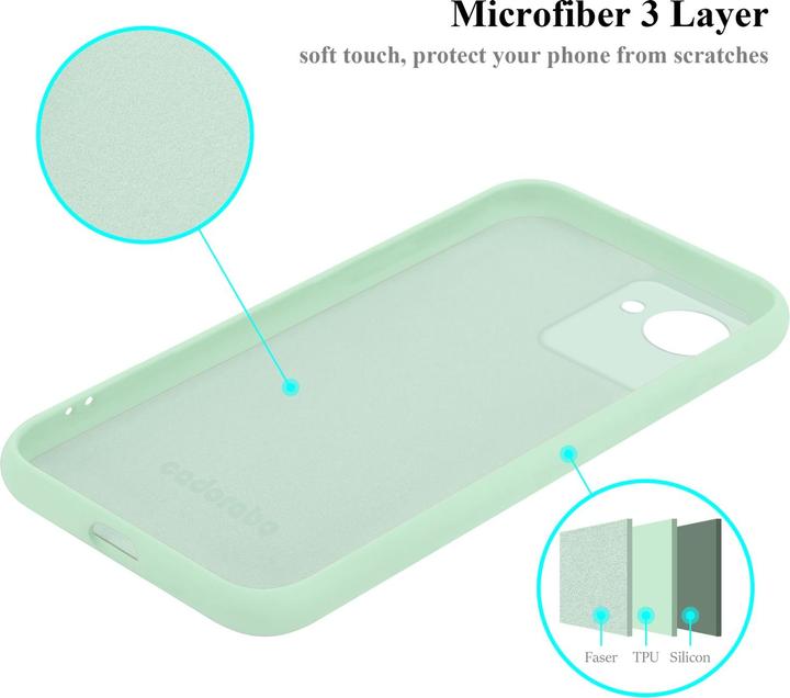 Immagine prodotto Cadorabo Custodia in silicone liquido TPU per Realme C30 / Narzo 50i PRIME (Realme Narzo 50i Prime, Nokia C30)