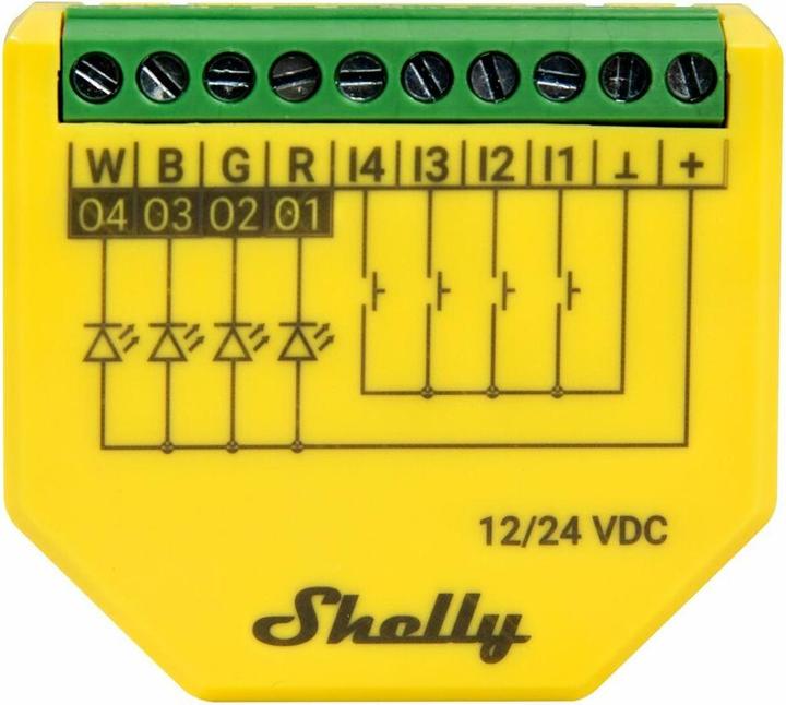 Actual product image Shelly Plus RGBW PM (Dimming actuator)