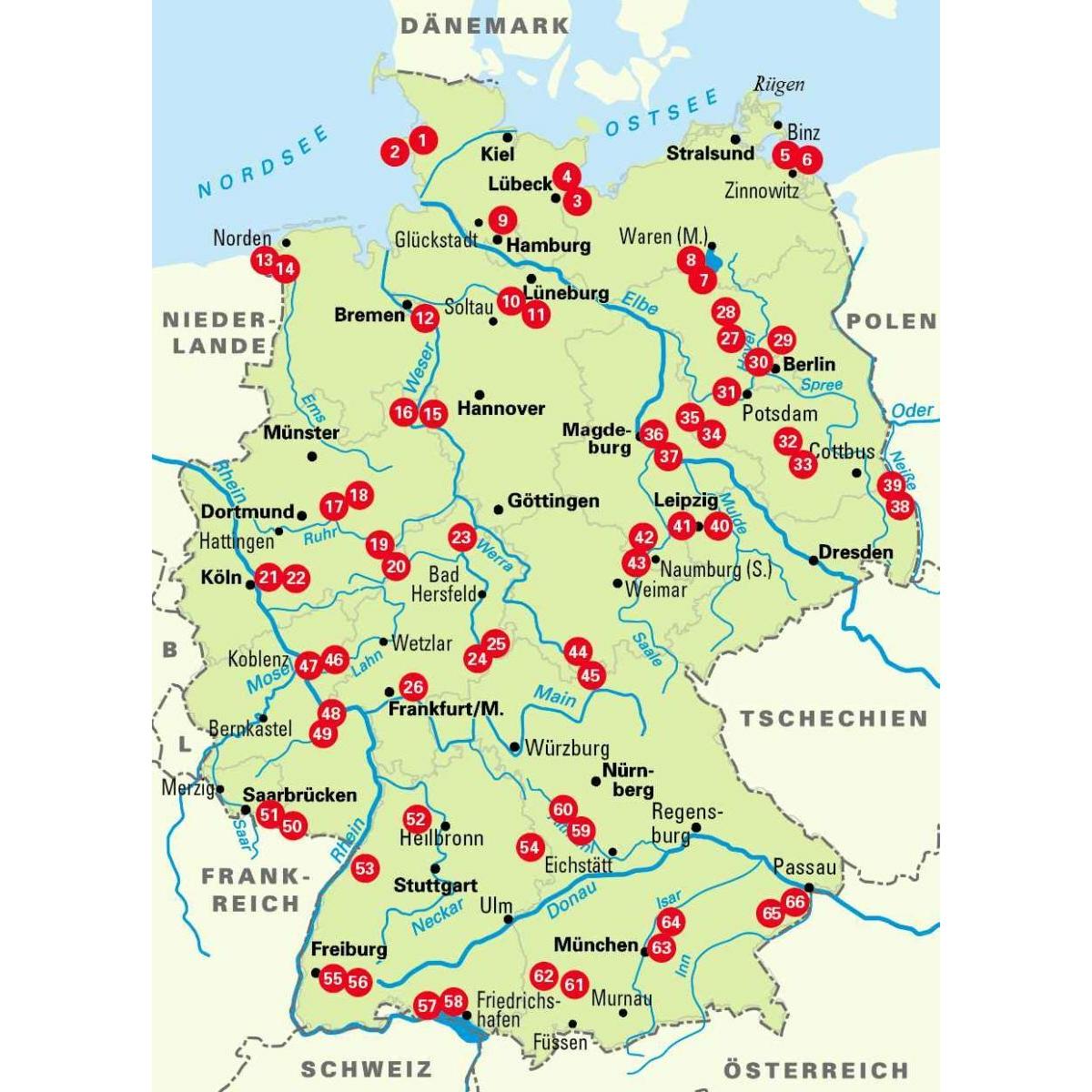 Thumbnail - Die 66 schönsten Wellness-Radtouren in Deutschland. Erfrischende Tagestouren rund um Deutschlands, Ratgeber von Oliver K...
