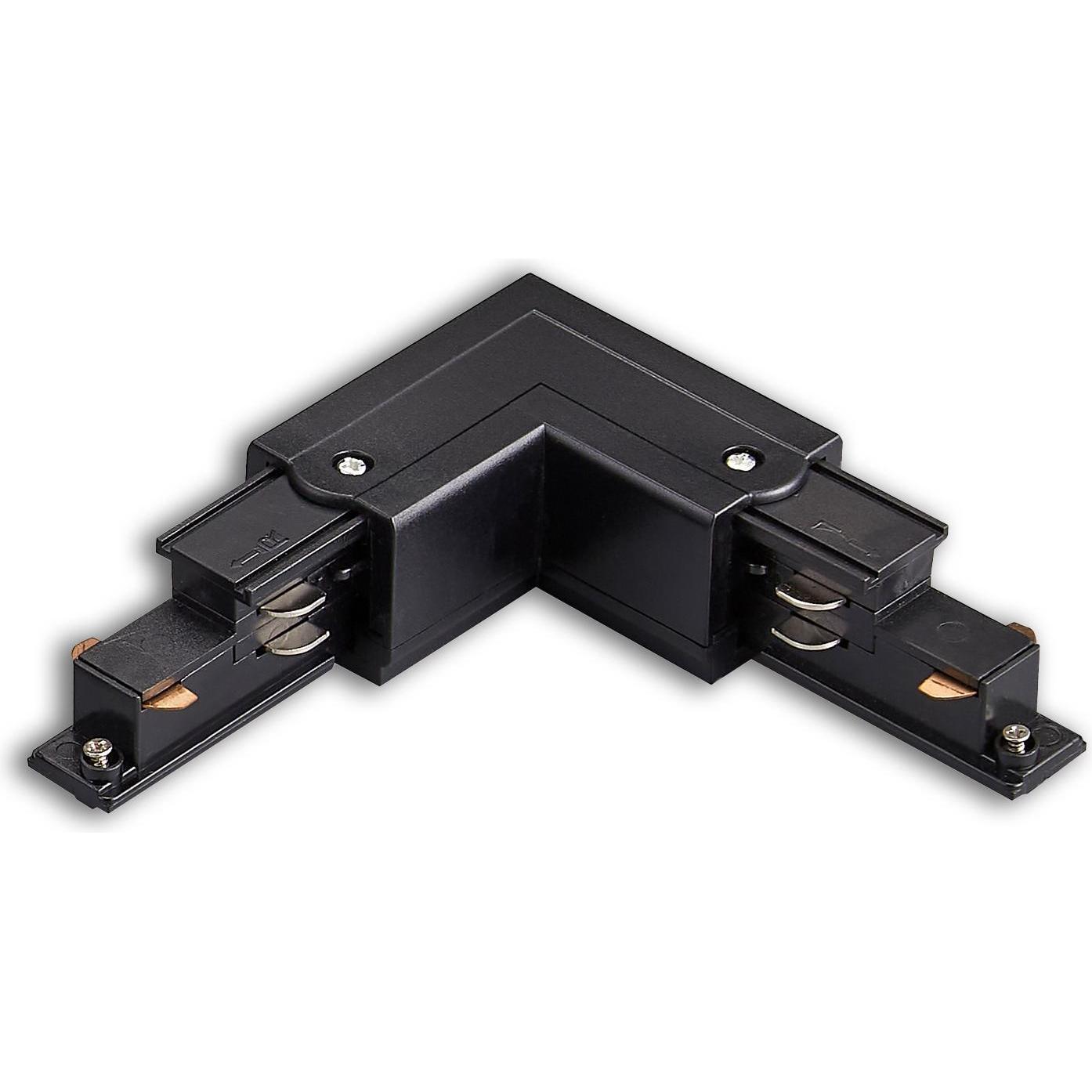 Isoled, Zubehör Beleuchtung, 3-Phasen DALI L-Verbinder für Aufbauschiene, N-Leiter innen, schwarz