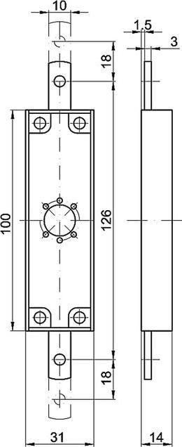 Actual product image MSL Bar lock 4042