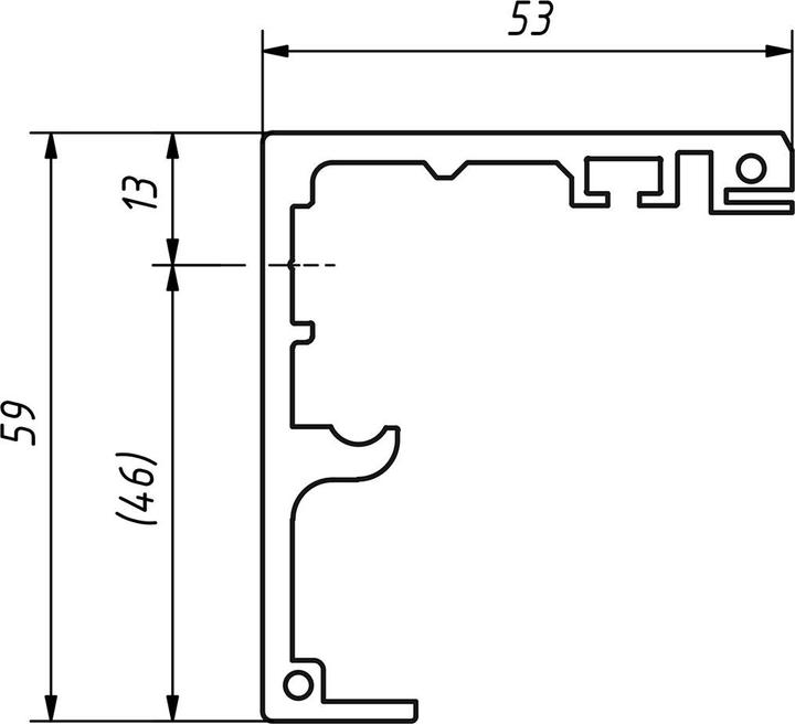Productafbeelding Vitris Looprail Portavant M50/M80 wandmontage
