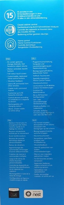 Produktbild Logitech Harmony Elite (Universal Fernbedienung, Infrarot, Bluetooth)